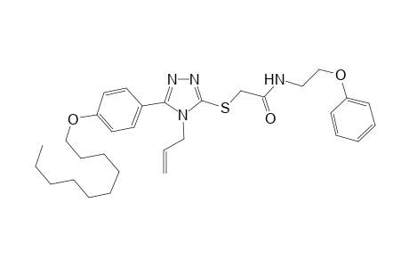 acetamide, 2-[[5-[4-(decyloxy)phenyl]-4-(2-propenyl)-4H-1,2,4-triazol-3-yl]thio]-N-(2-phenoxyethyl)-