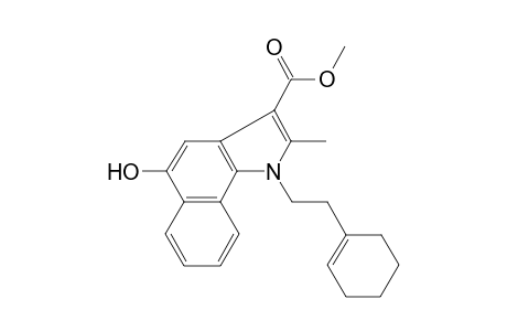 1-(2-Cyclohex-1-enyl-ethyl)-5-hydroxy-2-methyl-1H-benzo[g]indole-3-carboxylic acid methyl ester