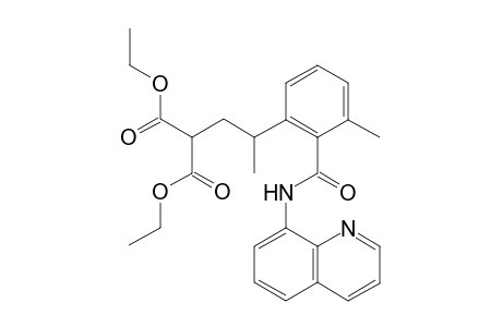 diethyl 2-(2-(3-methyl-2-(quinolin-8-ylcarbamoyl)phenyl)propyl)malonate