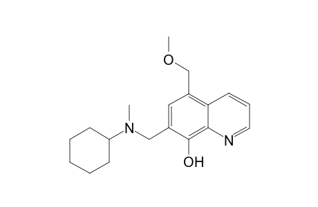 7-([Cyclohexyl(methyl)amino]methyl)-5-(methoxymethyl)-8-quinolinol