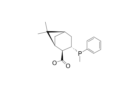 (-)-(1R,2S,3R)-6,6-DIMETHYL-3-(R(P))-(METHYLPHENYLPHOSPHANYL)-BICYCLO-[3.1.1]-HEPTANE-2-CARBOXYLIC-ACID