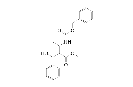 Methyl 3-([(benzyloxy)carbonyl]amino)-2-[hydroxy(phenyl)methyl]butanoate