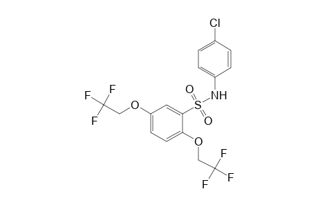2,5-bis(2,2,2-trifluoroethoxy)-4'-chlorobenzenesulfonanilide
