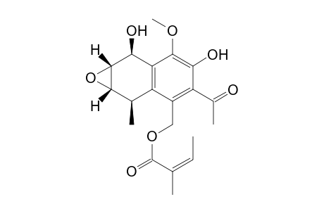 14-angeloyloxy-2.alpha.,3.alpha.-epoxy-1.beta.-hydroxydeltonorcacalol