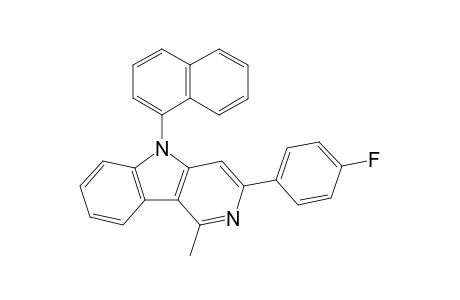 3-(4-fluorophenyl)-1-methyl-5-(naphthalen-1-yl)-5H-pyrido[4,3-b]indole