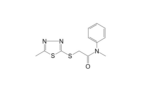 Acetamide, N-methyl-2-[(5-methyl-1,3,4-thiadiazol-2-yl)thio]-N-phenyl-