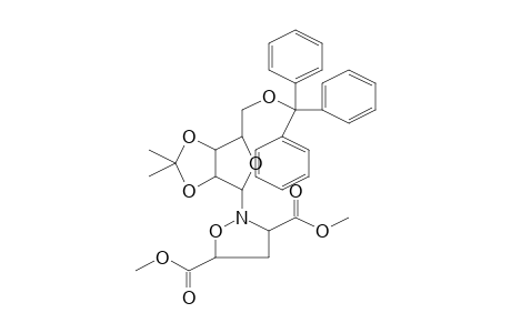 2-[2,2-dimethyl-6-(trityloxymethyl)-3a,4,6,6a-tetrahydrofuro[3,4-d][1,3]dioxol-4-yl]isoxazolidine-3,5-dicarboxylic acid dimethyl ester