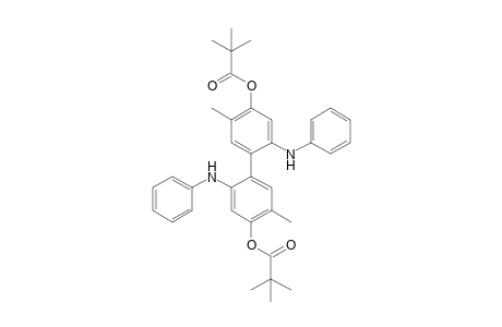 4'-[(2,2-dimethylpropanoyl)oxy]-5,5'-dimethyl-2,2'-bis(phenylamino)-[1,1'-biphenyl]-4-yl 2,2-dimethylpropanoate