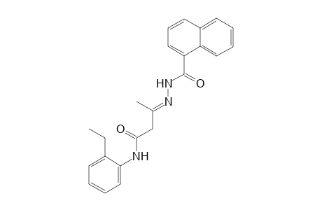N-(2-Ethylphenyl)-3-(1-naphthoylhydrazono)butyramide