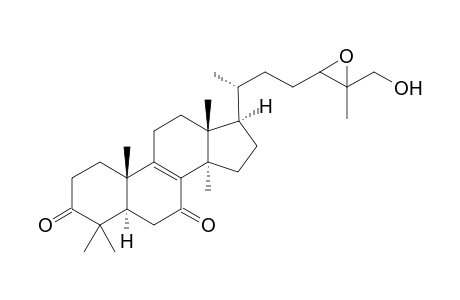 GANODERONE-C;5-ALPHA-LANOSTA-8-ENE-24,25-EPOXY-26-HYDROXY-3,7-DIONE