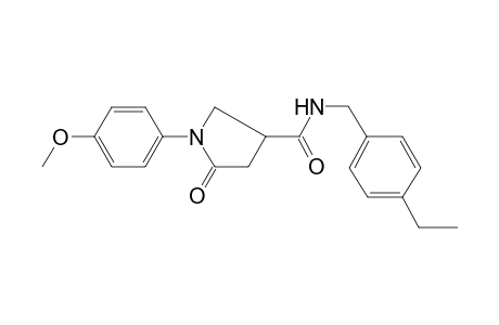 Pyrrolidine-3-carboxamide, N-(4-ethylbenzyl)-1-(4-methoxyphenyl)-5-oxo-