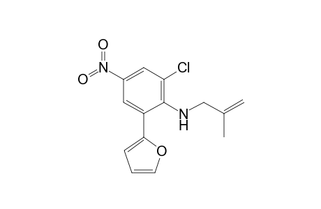 2-Chloro-6-(2-furyl)-N-(2-methylprop-2-enyl)-4-nitroaniline