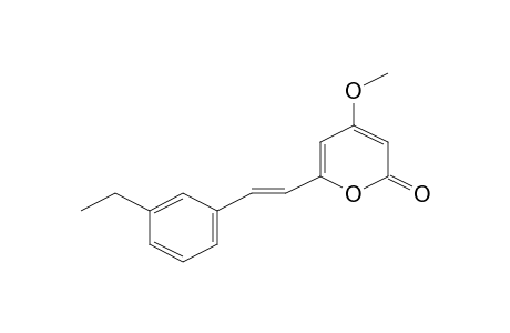 2H-Pyran-2-one, 6-[2-E-(3-ethylphenyl)ethenyl]-4-methoxy-