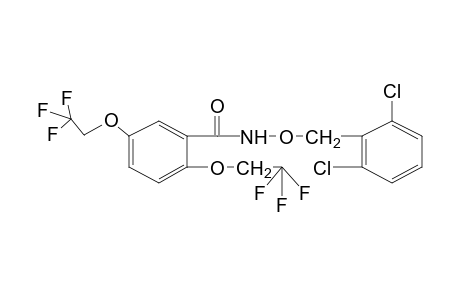 2,5-BIS(2,2,2-TRIFLUOROETHOXY)-N-[(2,6-DICHLOROBENZYL)OXY]BENZAMIDE