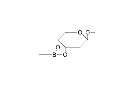 .beta.-d-Erythropentopyranoside, 2-desoxy-3,4-O-(ethylboranediyl)-1-O-methyl-