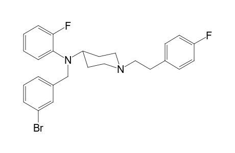 N-3-Bromobenzyl-N-2-fluorophenyl-1-[2-(4-fluorophenyl)ethyl]piperidin-4-amine