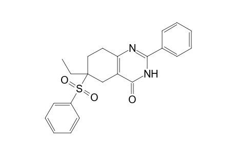 6-ETHYL-2-PHENYL-6-(PHENYLSULFONYL)-5,6,7,8-TETRAHYDRO-3H-QUINAZOLIN-4(3H)-ONE