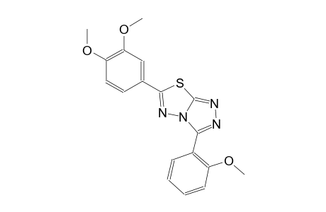 6-(3,4-dimethoxyphenyl)-3-(2-methoxyphenyl)[1,2,4]triazolo[3,4-b][1,3,4]thiadiazole