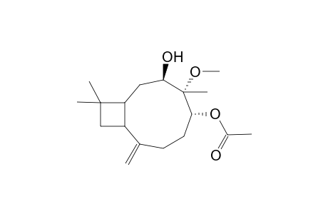 (3R,4S,5R)-5-Acetoxy-3-hydroxy-4-methoxycaryophyll-8(13)-ene