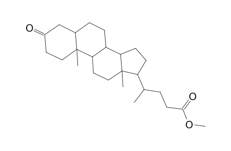 Cholan-24-oic acid, 3-oxo-, methyl ester, (5.beta.)-