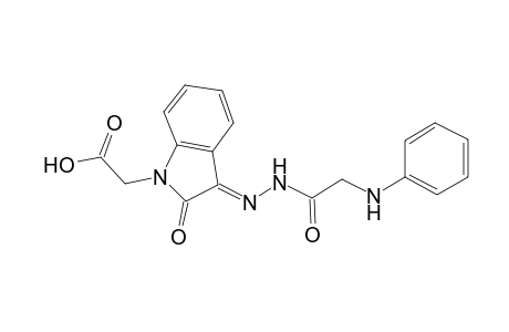 1H-indole-1-acetic acid, 2,3-dihydro-2-oxo-3-[[(phenylamino)acetyl]hydrazono]-, (3E)-