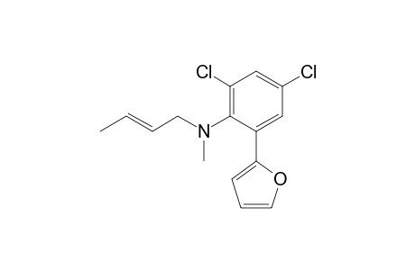 N-(But-2-en-1-yl)-N-methyl-2,4-dichloro-6-(furan-2-yl)aniline