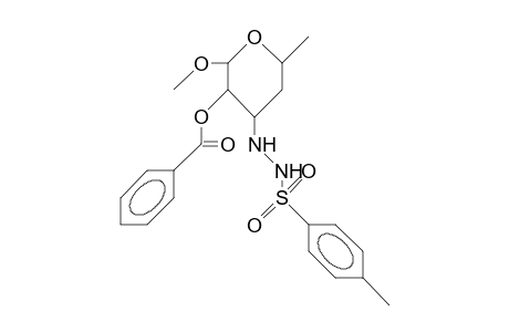 Methyl-2-O-benzoyl-3,4,6-trideoxy-3-[2-(para-tolylsulfonyl)-hydrazino].alpha.-L-arabino-hexapyranoside