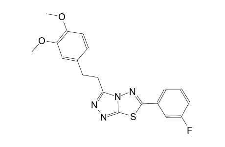 [1,2,4]triazolo[3,4-b][1,3,4]thiadiazole, 3-[2-(3,4-dimethoxyphenyl)ethyl]-6-(3-fluorophenyl)-