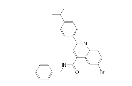 6-bromo-2-(4-isopropylphenyl)-N-(4-methylbenzyl)-4-quinolinecarboxamide