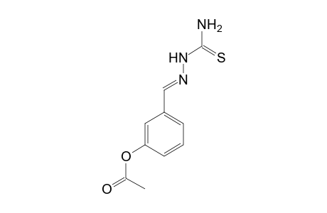 Phenol, 3-{[2-(aminocarbothioyl)hydrazono]methyl}; acetate