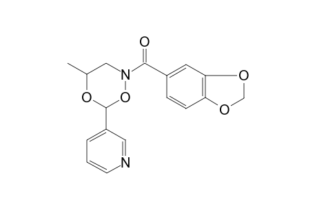 2H-1,5,2-dioxazine, 2-(1,3-benzodioxol-5-ylcarbonyl)dihydro-4-methyl-6-(3-pyridinyl)-