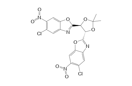 (4R,5R)-4,5-Bis(5-chloro-6-nitrobenzoxazol-2-yl)-2,2-dimethyl-1,3-dioxolane