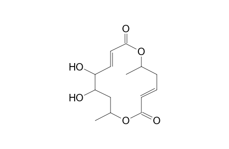 11,12-Dihydroxy-6,14-dimethyl-1,7-dioxacyclotetradeca-3,9-diene-2,8-dione