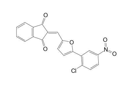 1H-indene-1,3(2H)-dione, 2-[[5-(2-chloro-5-nitrophenyl)-2-furanyl]methylene]-