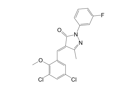 4-(3,5-Dichloro-2-methoxybenzylidene)-1-(3-fluorophenyl)-3-methyl-2-pyrazolin-5-one