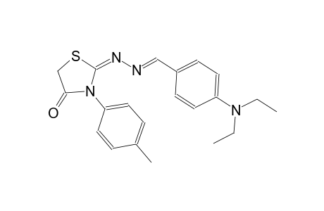 4-(diethylamino)benzaldehyde [(2E)-3-(4-methylphenyl)-4-oxo-1,3-thiazolidin-2-ylidene]hydrazone