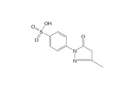 p-(3-methyl-5-oxo-2-pyrazolin-5-yl)benzenesulfonic acid