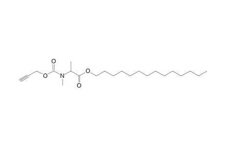 Alanine, N-methyl-N-propargyloxycarbonyl-, tetradecyl ester