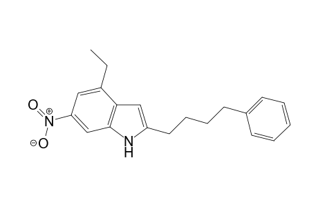 4-Ethyl-6-nitro-2-(4-phenylbutyl)-1H-indole