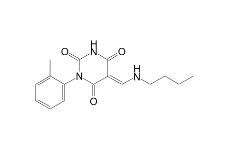 (5E)-5-[(Butylamino)methylene]-1-(2-methylphenyl)-2,4,6(1H,3H,5H)-pyrimidinetrione