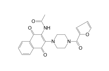 N-[3-[4-(2-furoyl)piperazino]-1,4-diketo-2-naphthyl]acetamide