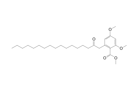 2,4-Dimethoxy-6-(2-oxoheptadecyl)benzoic acid methyl ester