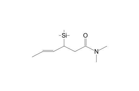 (4E)-N,N-Dimethyl-3-(trimethylsilyl)-4-hexenamide