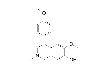 4-P-Anisyl-7-hydroxy-6-methoxy-2-methyl-1,2,3,4-tetrahydro-isoquinoline