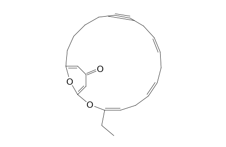 (9Z,12Z,15Z)-16-ethyl-17,22-dioxabicyclo[16.3.1]docosa-1(21),9,12,15,18-pentaen-6-yn-20-one