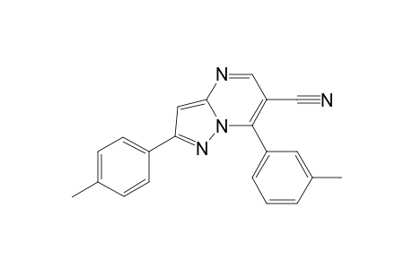 7-(3-Methylphenyl)-2-(4-methylphenyl)pyrazolo[1,5-a]pyrimidine-6-carbonitrile