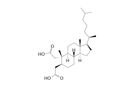 2-[(3R,3aR,5aS,6S,7S,9aR,9bS)-6-(carboxymethyl)-3-[(1R)-1,5-dimethylhexyl]-3a,6-dimethyl-2,3,4,5,5a,7,8,9,9a,9b-decahydro-1H-benz[e]inden-7-yl]acetic acid