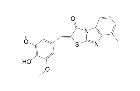 thiazolo[3,2-a]benzimidazol-3(2H)-one, 2-[(4-hydroxy-3,5-dimethoxyphenyl)methylene]-8-methyl-, (2Z)-