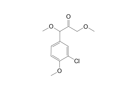 ,alpha.(p-Methoxy-m-chlorophenyl)-.alpha.,.alpha.'-dimethoxypropanone