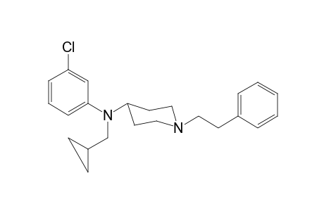 N-3-Chlorophenyl-N-cyclopropylmethyl-1-(2-phenylethyl)piperidin-4-amine